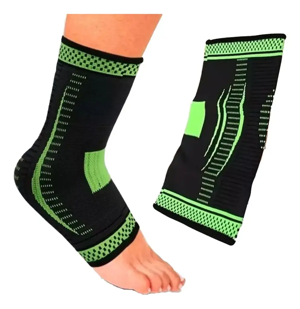 Tobillera De Compresion Elástica Anti Esguince Soporte Ortopedico Paquete x 2 unidades.webp